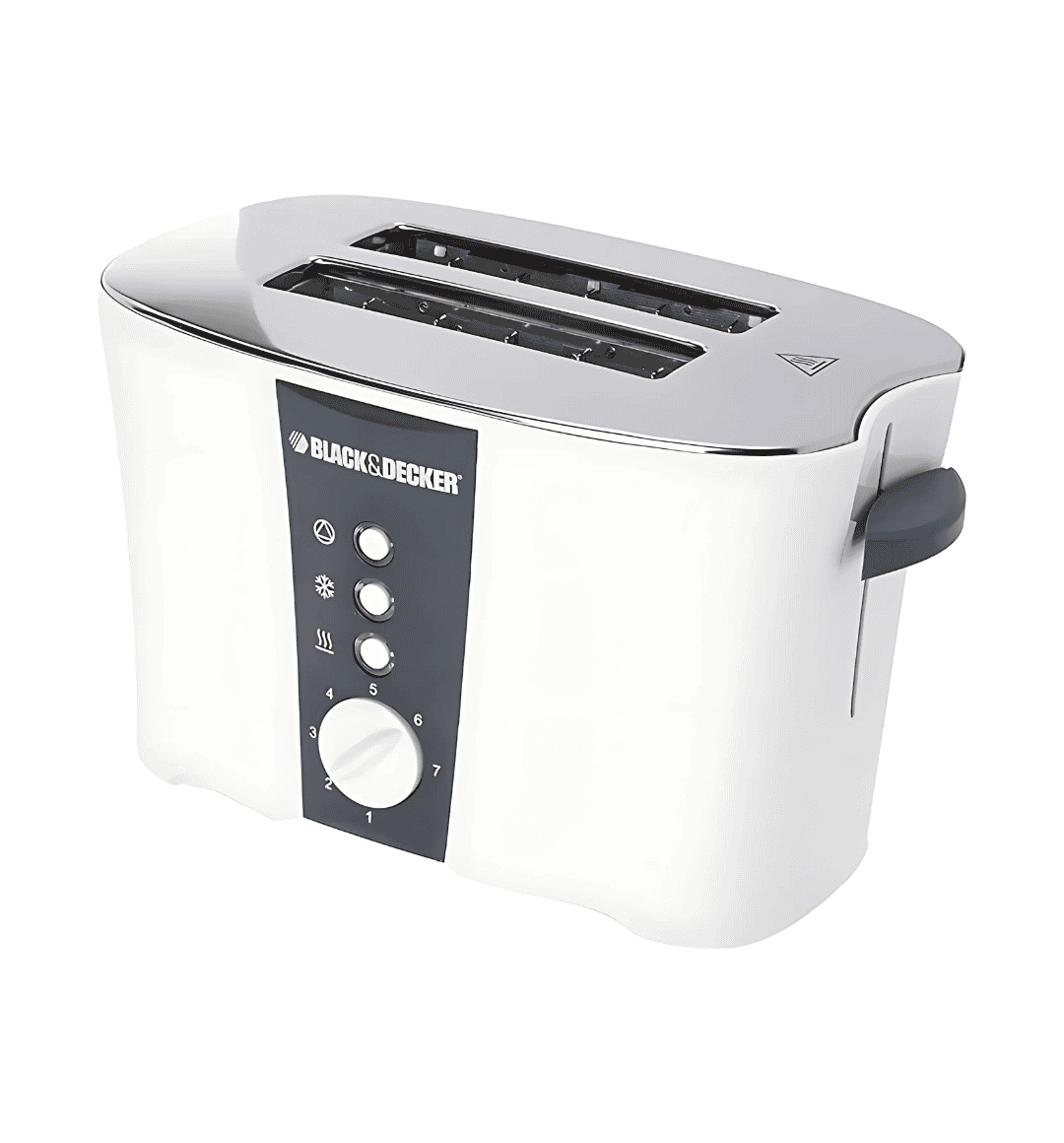 Black & Decker Toaster ET122-B5 - 2 slices, 800W with electronic brewing control and crumb tray.