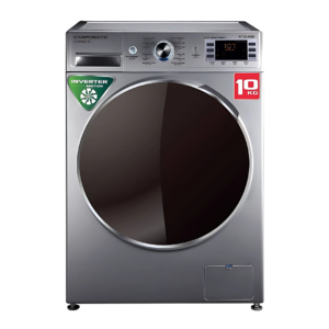 Campomatic WM10MA 10Kg Front Load Washing Machine – 1400 RPM, Silver Anthracite, Inverter BLDC Motor, 12 Programs