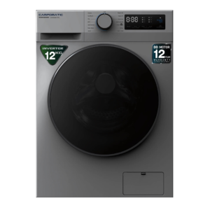 Campomatic WM12DS 12Kg Front Load Washing Machine – 1400 RPM, Silver, Inverter Direct Drive, Hygiene Pro Steam, 16 Programs