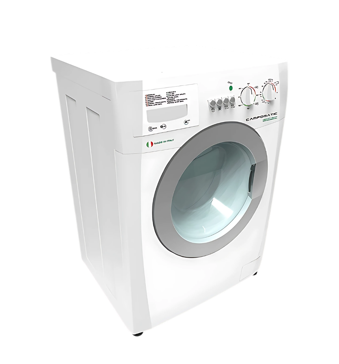 Campomatic WM708LA 7.5Kg Front Load Washing Machine – 1200 RPM, Dark Silver Anthracite, LED Display, 15 Programs, Energy Efficient.