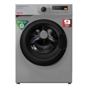 Campomatic WM94IA 9Kg Front Load Washer – Dark Silver Anthracite, 1400 RPM, Inverter Motor, Titanium Drum, Large Digital Display, 180° Door Opening