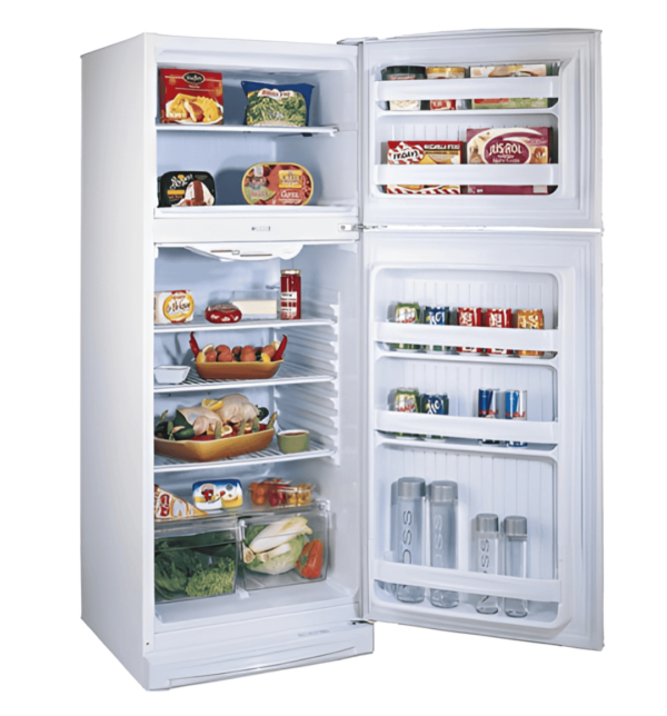 "Concord TE1800 Double Door Refrigerator – 490L, Energy Efficient, Spacious Interior, White Finish"