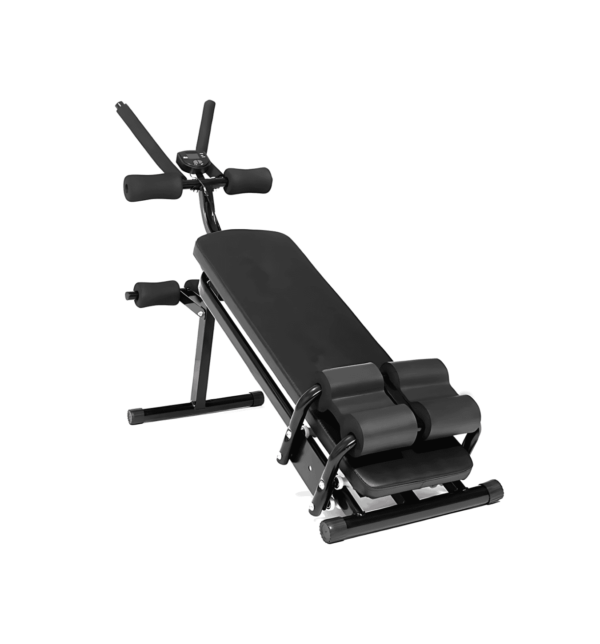 Conqueror Multipurpose Adjustable Ab Trainer Machine - EFC254, ergonomic design, suitable for push-ups, sit-ups, and roll-ups, with a 200kg weight capacity