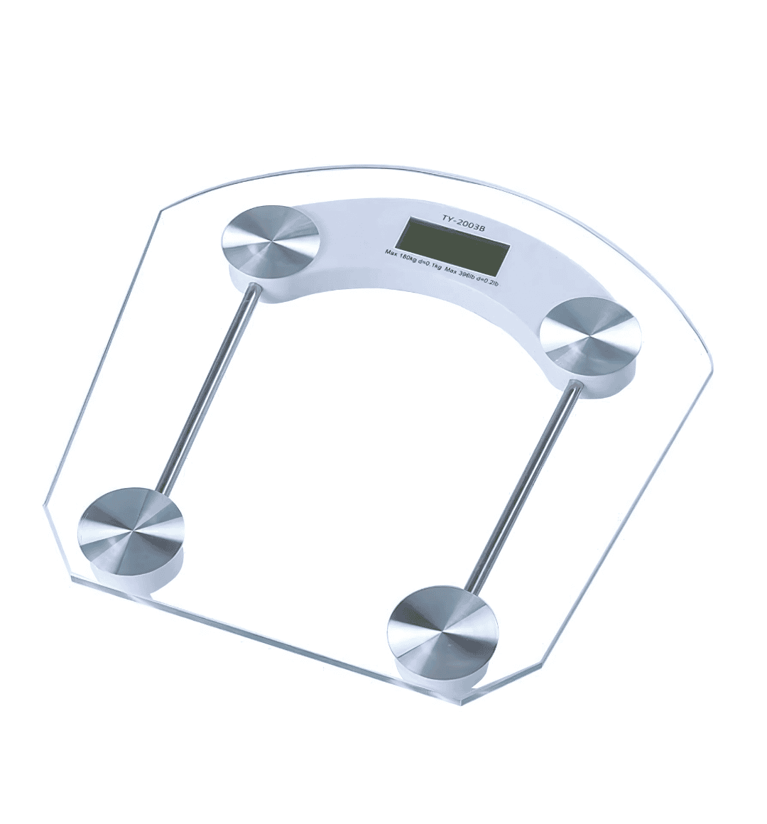 Hay-tech 2003B High Precision Weighing Scale with LCD display, tempered glass surface, and 150kg weight capacity.