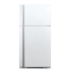 "Hitachi R-V765PUQ7 PWH 20 Cu. Ft. Inverter Refrigerator – No-Frost, Dual Fan Cooling, Touch Screen Controller, Nano Titanium Filter"