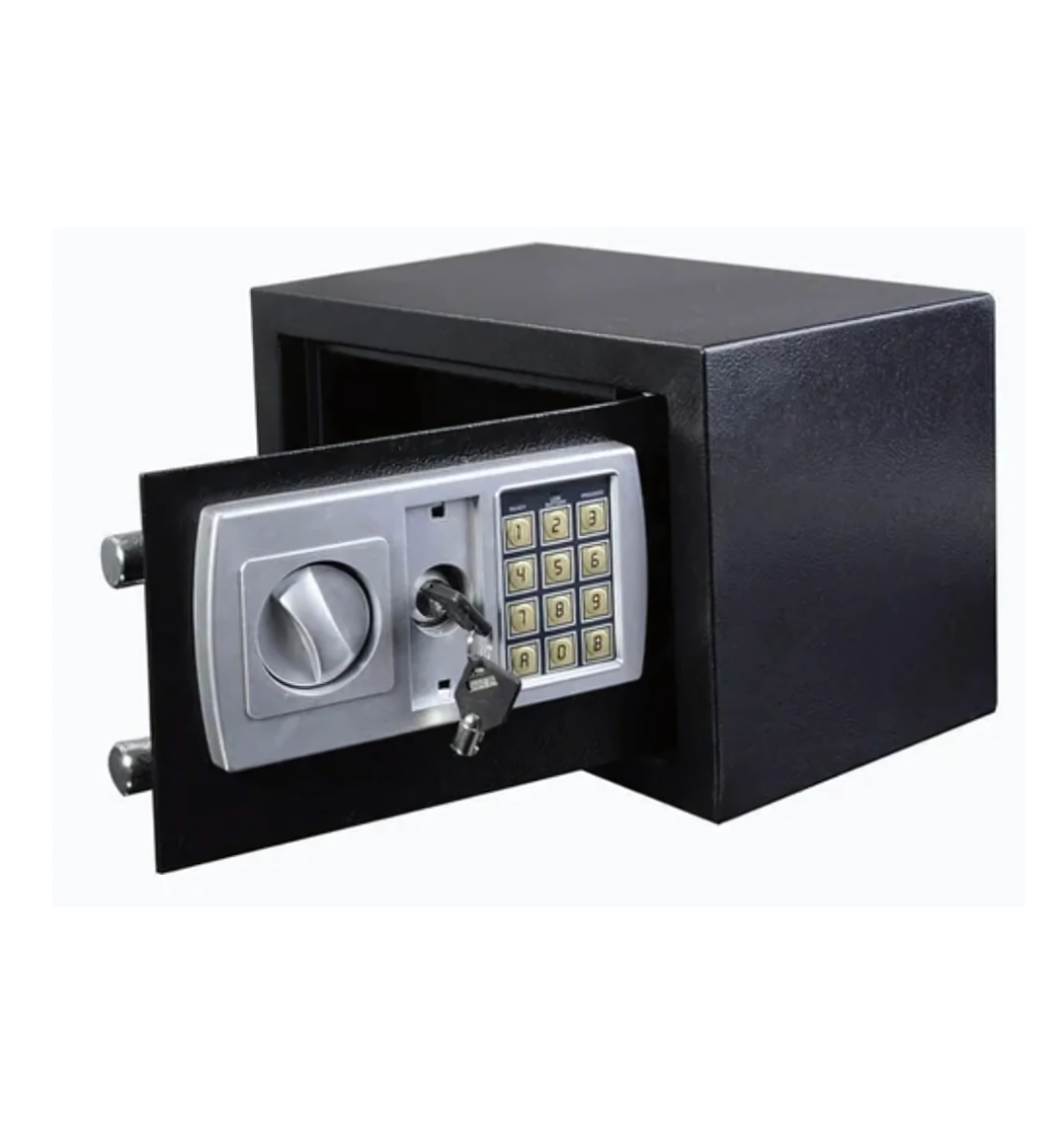 "KOLMAN Electronic Safe 25EK – Compact Anti-Theft Security Safe with Programmable Lock"