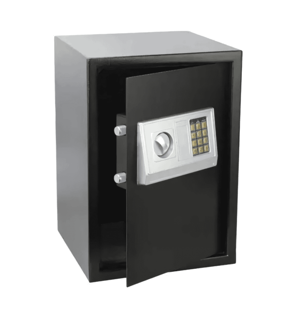 "KOLMAN Electronic Safe 50EK – High-Security Programmable Safe with Wall/Floor Mounting Option"