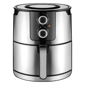 Kumtel Air Fryer 8.5L HAF-07 – 8.5L capacity, 1800W power, stainless steel body, hot air circulation, 60-minute timer, and automatic shut-off. Cook healthier meals with ease