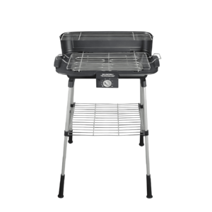 Kumtel Electric Standing Barbecue KB-6000 TR CE - Smokeless and odorless electric grill with 2200W power, adjustable thermostat, and stand for balcony and garden use