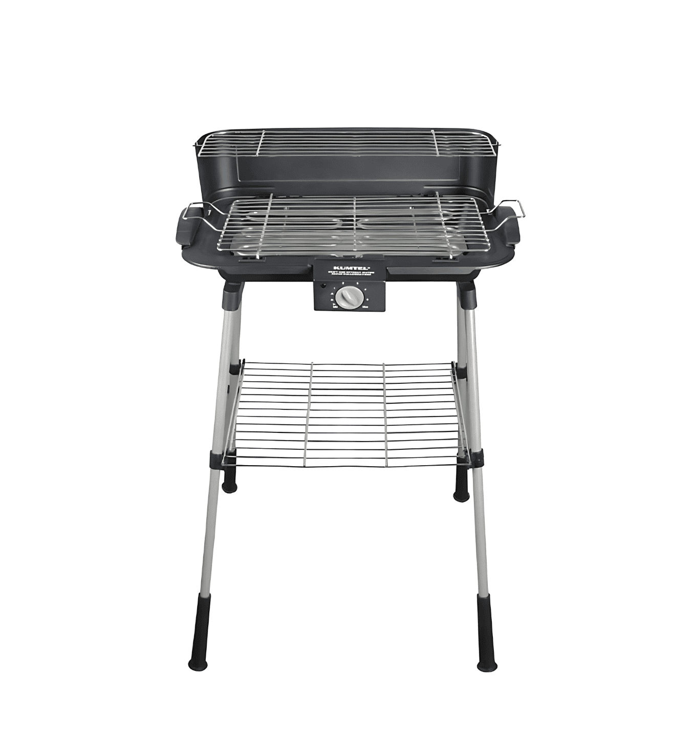 Kumtel Electric Standing Barbecue KB-6000 TR CE - Smokeless and odorless electric grill with 2200W power, adjustable thermostat, and stand for balcony and garden use