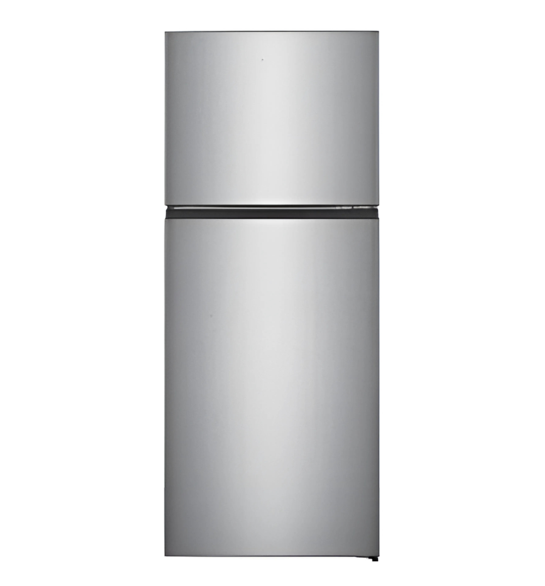 "Kumtel HB-204SV Top Mount Refrigerator – 14 Cu. Ft., Silver, Energy Efficient, Reversible Door"