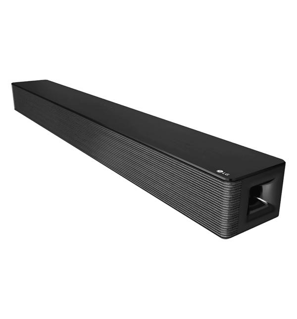 LG 4.1ch 600W Soundbar with Wireless Subwoofer, DTS Virtual:X, AI Sound Pro, and Bluetooth Connectivity.