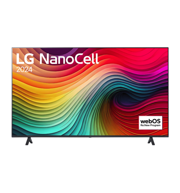 LG 55" NanoCell UHD 4K Smart TV (55NANO80T6A) with NanoCell technology, AI ThinQ, AI Sound Pro, and unlimited gaming.