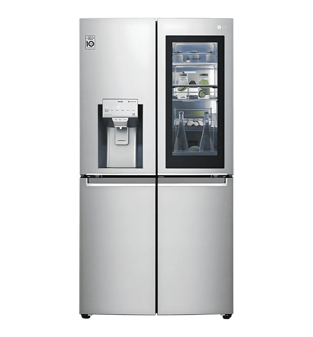 "LG GMX945NS9F 638L Multi-Door Refrigerator – Stainless Steel, InstaView, No Frost, Ice & Water Dispenser, SmartThinQ Wi-Fi"