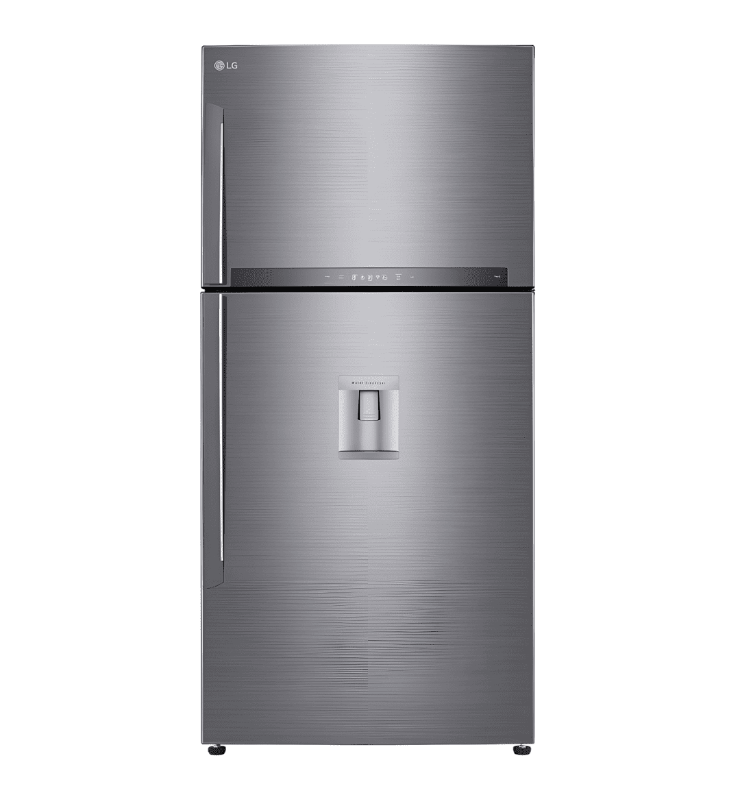 "LG GR-F872HLHU 592L Double Door Refrigerator – No Frost, Inverter Linear Compressor, Water Dispenser, Hygiene Fresh+, Smart Diagnosis, Stainless Steel"