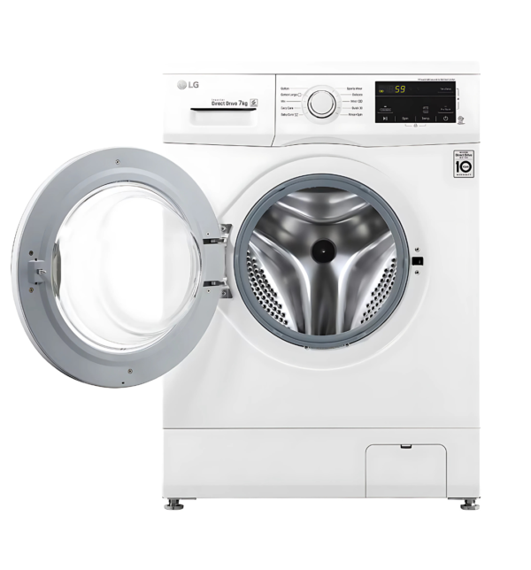 LG FH2J3QDNP0 7.5Kg Front Load Washing Machine – Inverter Direct Drive, Smart Diagnosis™, Touch Control Panel, and efficient washing performance.