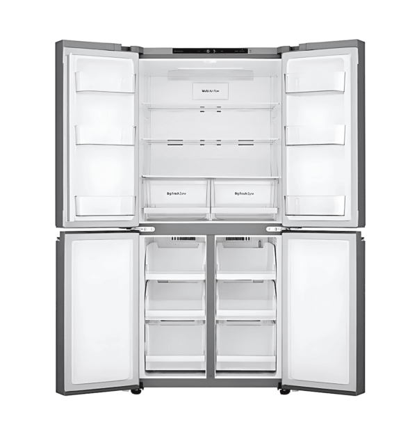 "LG GCB-334DVL 4-Door Refrigerator – 594L, NoFrost, LinearCooling, Multi Air Flow, Stainless Steel"