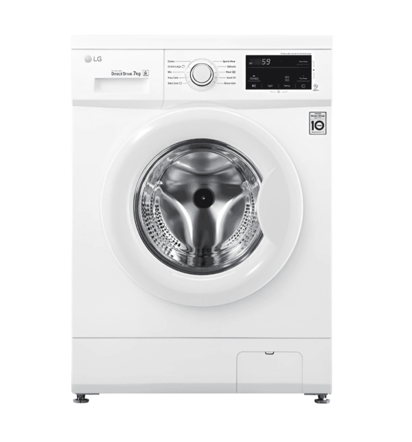 LG WJ3H20WTG 8Kg Front Load Washer in White with Inverter DD, 6Motion Technology, and Smart Diagnosis™