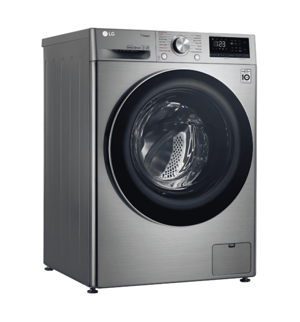 LG WV2149AVG 8Kg Front Load Washer in Silver with AI Direct Drive™, Steam™ Technology, and SmartThinQ (WiFi)