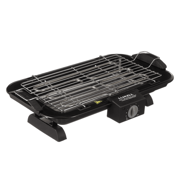 Luxell Barbecue KB-6000 TCE - Black smokeless and odorless grill with adjustable thermostat, 2200W power