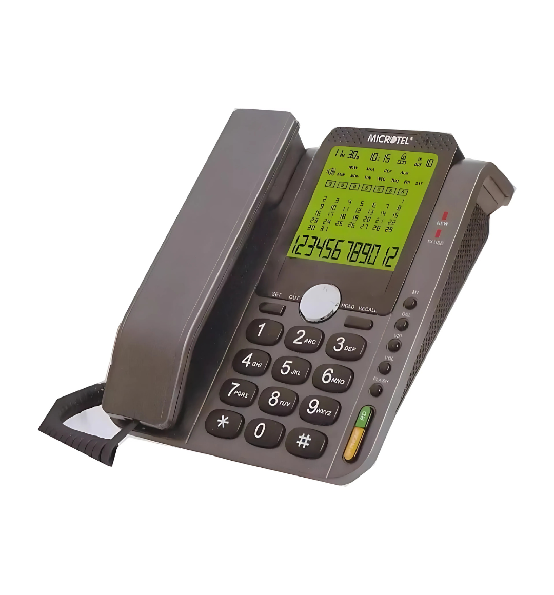 Microtel MCT-668CID Jumbo LCD Caller ID Corded Phone with Hands-Free Speakerphone and Multiple Memory Features