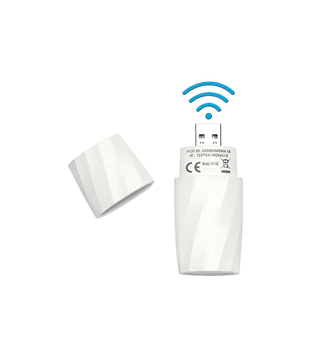 Midea MEAPR2302010004 Smart WiFi Adapter for Midea Air Conditioners – White, Compatible with AURORA, FOREST, and EXTREME series for remote AC control.