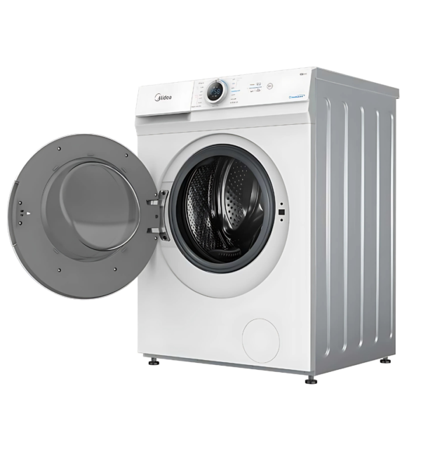 Midea 7Kg Freestanding Washer MF100W70W – White with Lunar Dial, LED Display, 1200 RPM, Quick Wash, Prewash, and Extra Rinse for efficient and gentle laundry care.