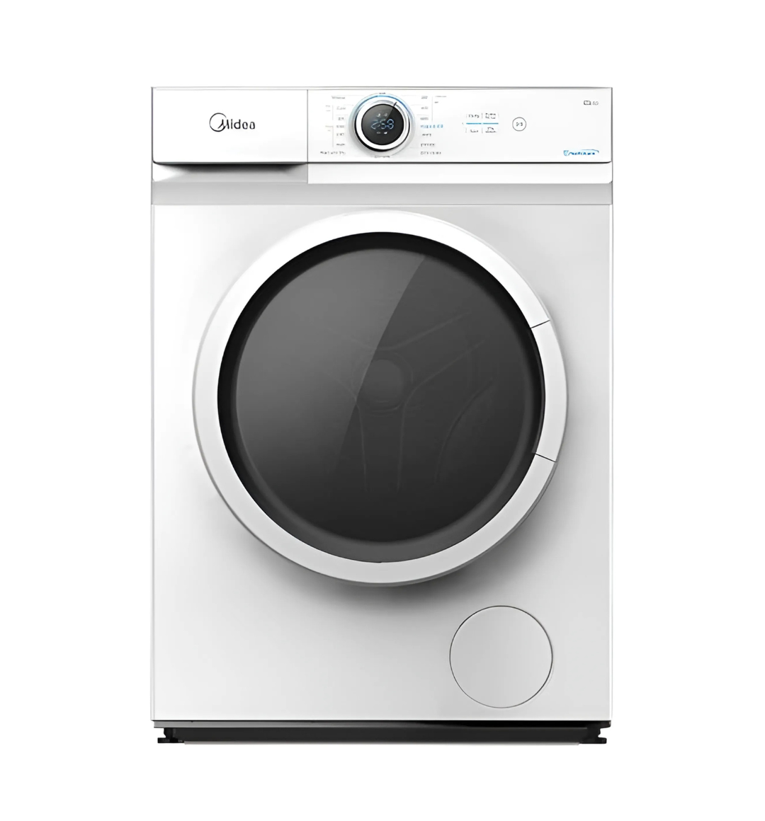 Midea 7Kg Freestanding Washer MF100W70W – White with Lunar Dial, LED Display, 1200 RPM, Quick Wash, Prewash, and Extra Rinse for efficient and gentle laundry care.