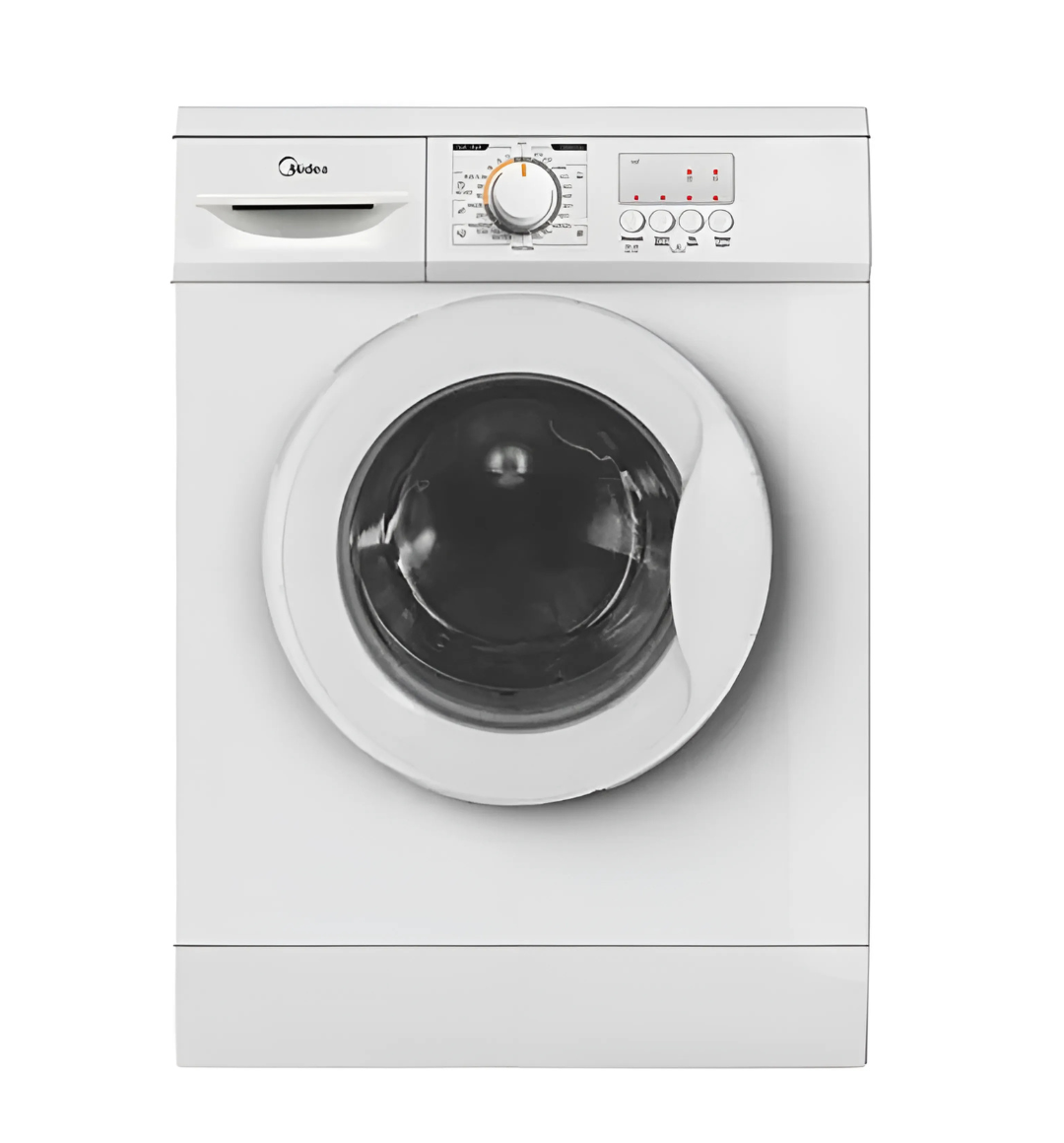 Midea MFE70-S1206 7Kg Front Load Washing Machine – White, 1000 RPM, Auto Restart, Digital Display, Load Detection, Child Lock