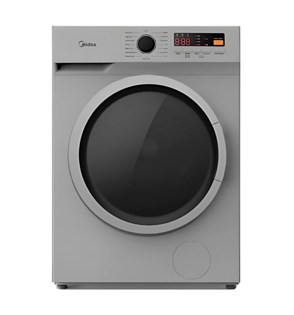 Midea MFN70-S1203S 7KG Front Load Washing Machine – Silver, 1200 RPM, Digital Control, Standalone Design.