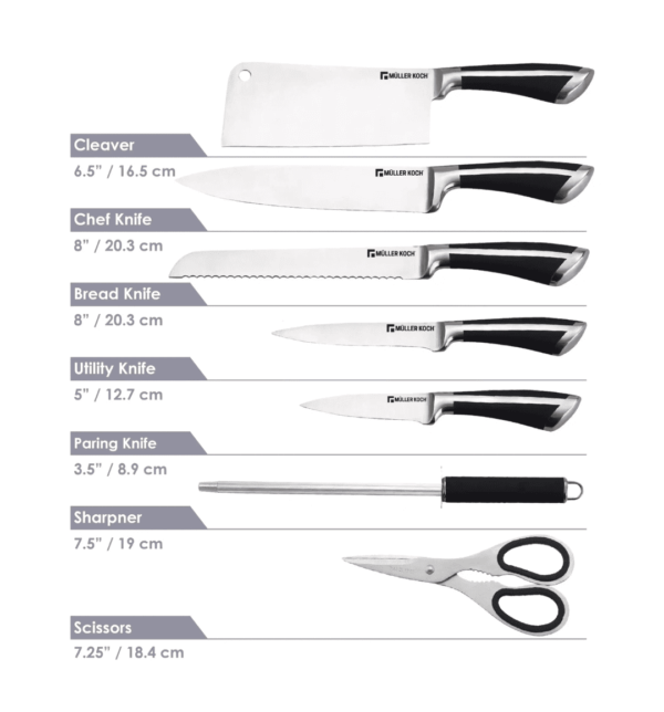 Muller Koch 8-Piece Knife Set