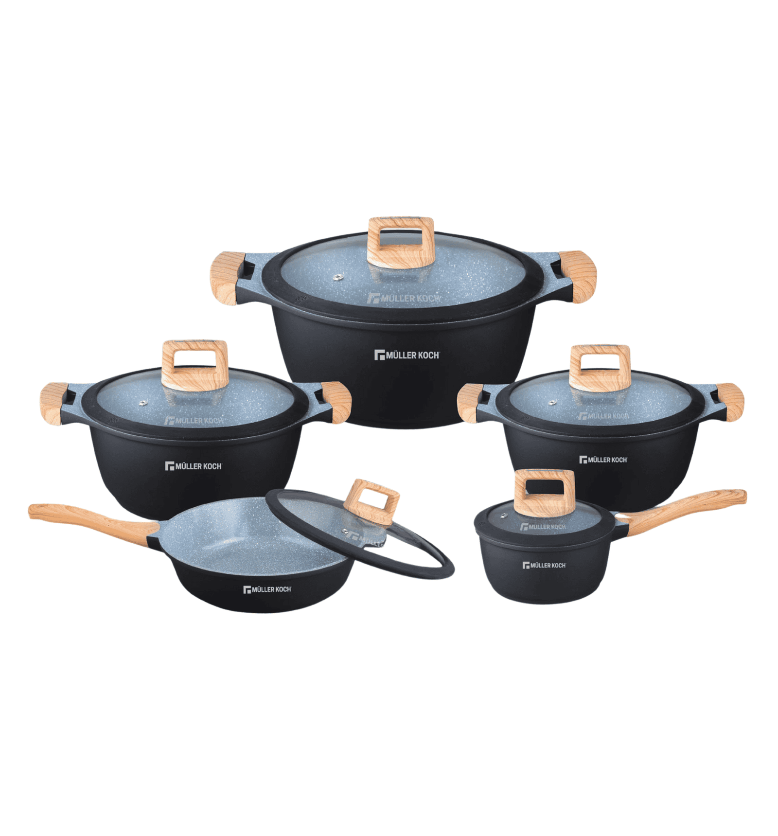 Muller Koch Cookware Set 10 Pcs MK-5013