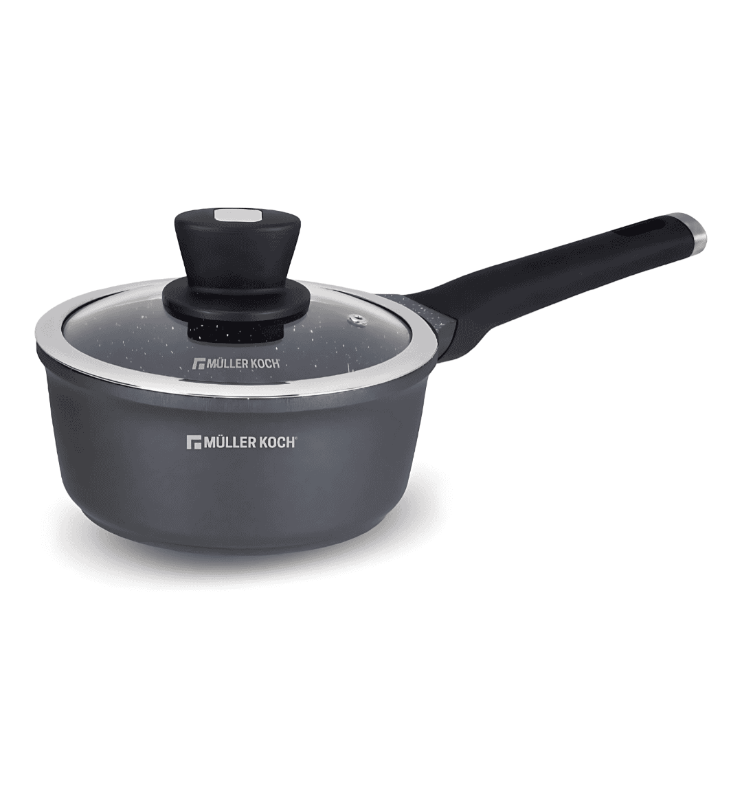 "Muller Koch Saucepan MK-5032 – 18cm Nonstick Marble Granite Coating with Induction Base"