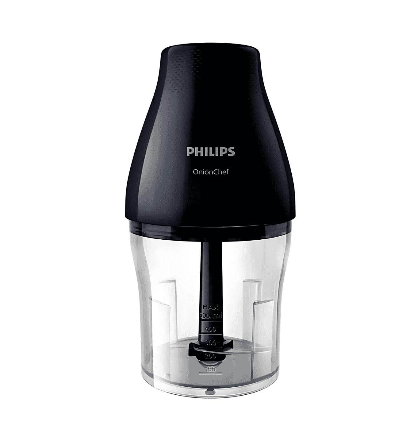 Philips Chopper 1.1L HR2505/90 - 500W chopper with ChopDrop technology, automatic speed selection, and 1.1L bowl for versatile food preparation