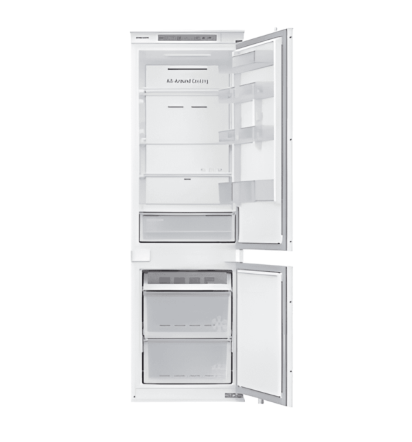 "Samsung BRB26600EWW Built-in Refrigerator Freezer – 267L, No Frost, Multi Flow Cooling, LED Display, White"