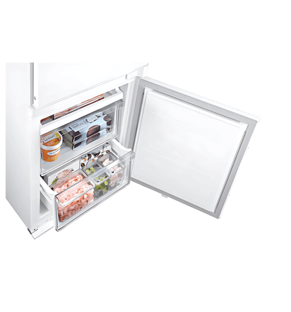 "Samsung BRB26600EWW Built-in Refrigerator Freezer – 267L, No Frost, Multi Flow Cooling, LED Display, White"