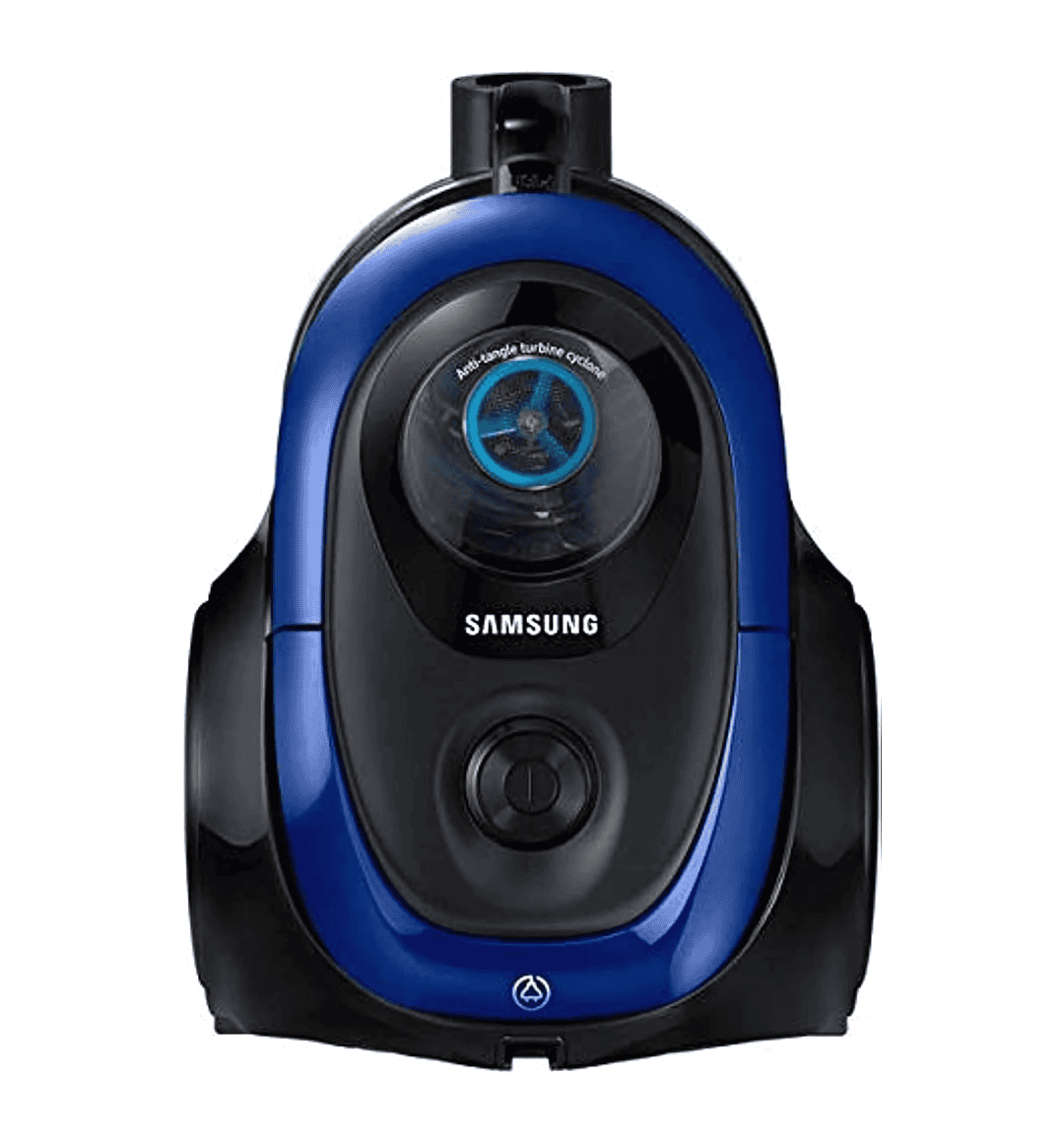 Samsung VC18M2120SB/SG Canister Bagless Vacuum Cleaner with 1800W motor and cartridge filter for multi-surface cleaning.