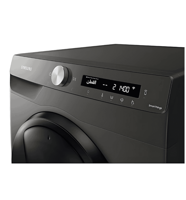 Samsung WD80T554DBN 8/6kg Front Load Washer Dryer in Inox with AddWash™, EcoBubble™, Hygiene Steam, and WiFi Connectivity