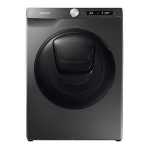 Samsung WD80T554DBN 8/6kg Front Load Washer Dryer in Inox with AddWash™, EcoBubble™, Hygiene Steam, and WiFi Connectivity