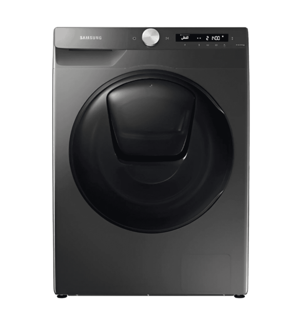 Samsung WD80T554DBN 8/6kg Front Load Washer Dryer in Inox with AddWash™, EcoBubble™, Hygiene Steam, and WiFi Connectivity