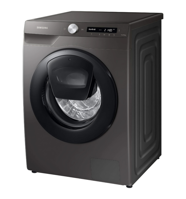 Samsung WW80T554DAN 8Kg Front Load Washing Machine in Graphite, 1400 RPM, AddWash, WiFi Connected, with Hygiene Steam and Ecobubble Technology.