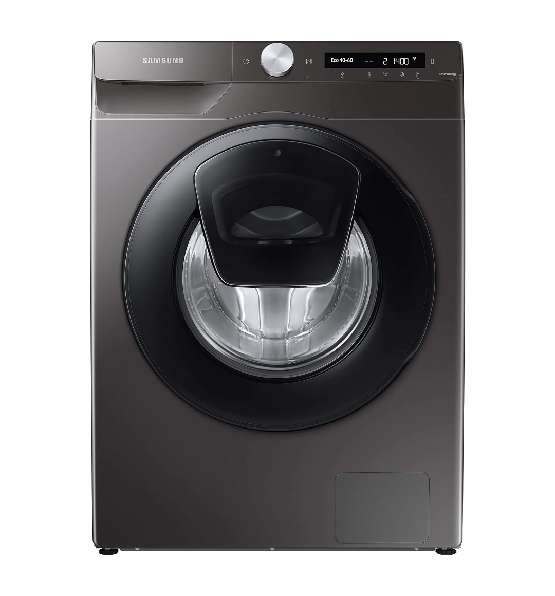 Samsung WW80T554DAN 8Kg Front Load Washing Machine in Graphite, 1400 RPM, AddWash, WiFi Connected, with Hygiene Steam and Ecobubble Technology.