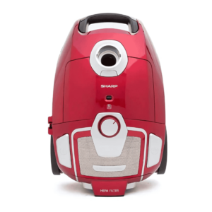 Sharp EC-BG2205A-RZ Vacuum Cleaner with 2200W suction power, 5L capacity, Exhaust HEPA filter, and onboard tool storage for effective home cleaning.