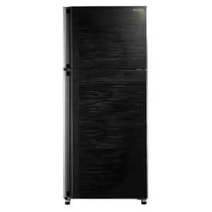 "Sharp SJ-48CBK No Frost Refrigerator – 396L, Black, Ag+ Nano Deodorizer, Hybrid Cooling System, LED Lighting, Energy-Efficient, Low Noise Design."