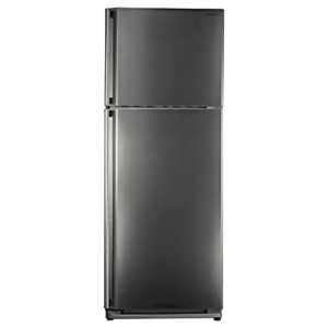 "Sharp SJ-48CST No Frost Refrigerator – 384L, Stainless Steel with Nano Deodorizer Filter, Low Noise, 2 Doors"