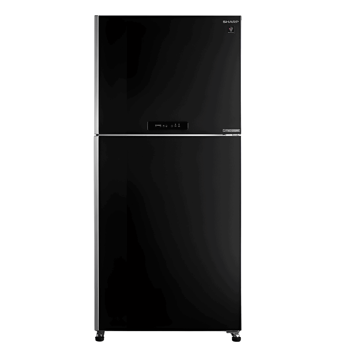 "Sharp SJ-PV69G-BK No Frost Refrigerator – 538L, Black, J-Tech Inverter, Plasma Cluster Technology, Hybrid Cooling, Energy Efficient, Digital Control Panel."