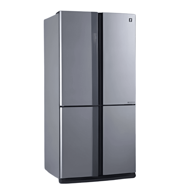 "Sharp SJ-FE87V-SS5 4-Door Refrigerator – 605L, J-Tech Inverter, Ag+ Nano Deodorizer, Hybrid Cooling, Stainless Steel"