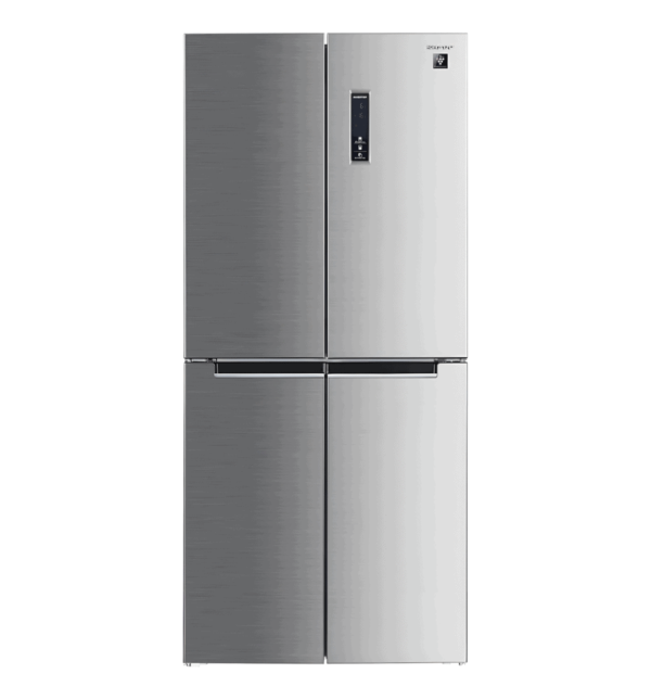 "Sharp SJ-FH560-HS3 4-Door Refrigerator – 560L, Inverter, Plasmacluster Ion Technology, Stainless Steel"