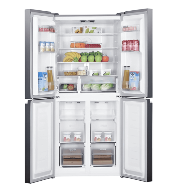 "Sharp SJ-FH560-HS3 4-Door Refrigerator – 560L, Inverter, Plasmacluster Ion Technology, Stainless Steel"