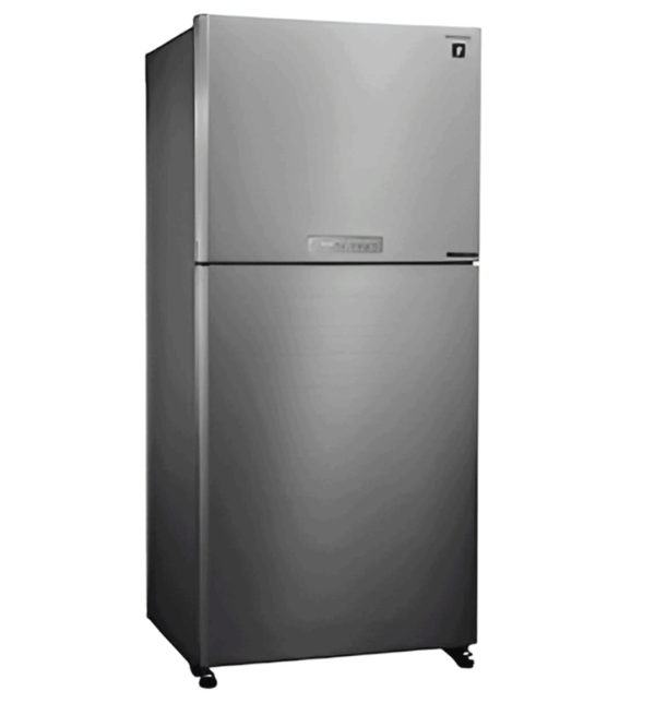 "Sharp SJ-PV63G-DST 22 Cu. Ft. Top Mount Refrigerator – Stainless Steel, Automatic Defrost, Energy Efficient"